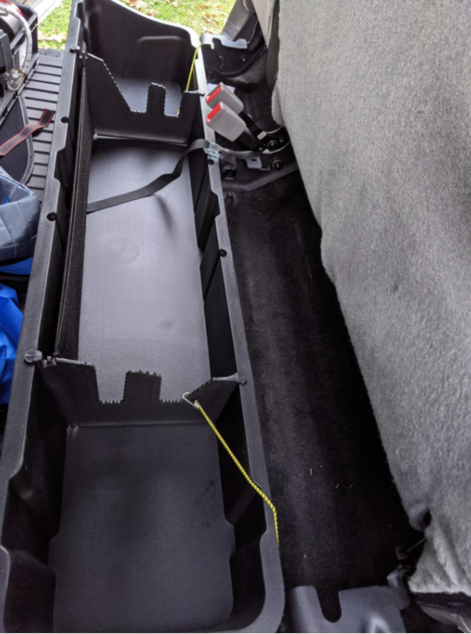 Tyger Auto Underseat Storage Box in car