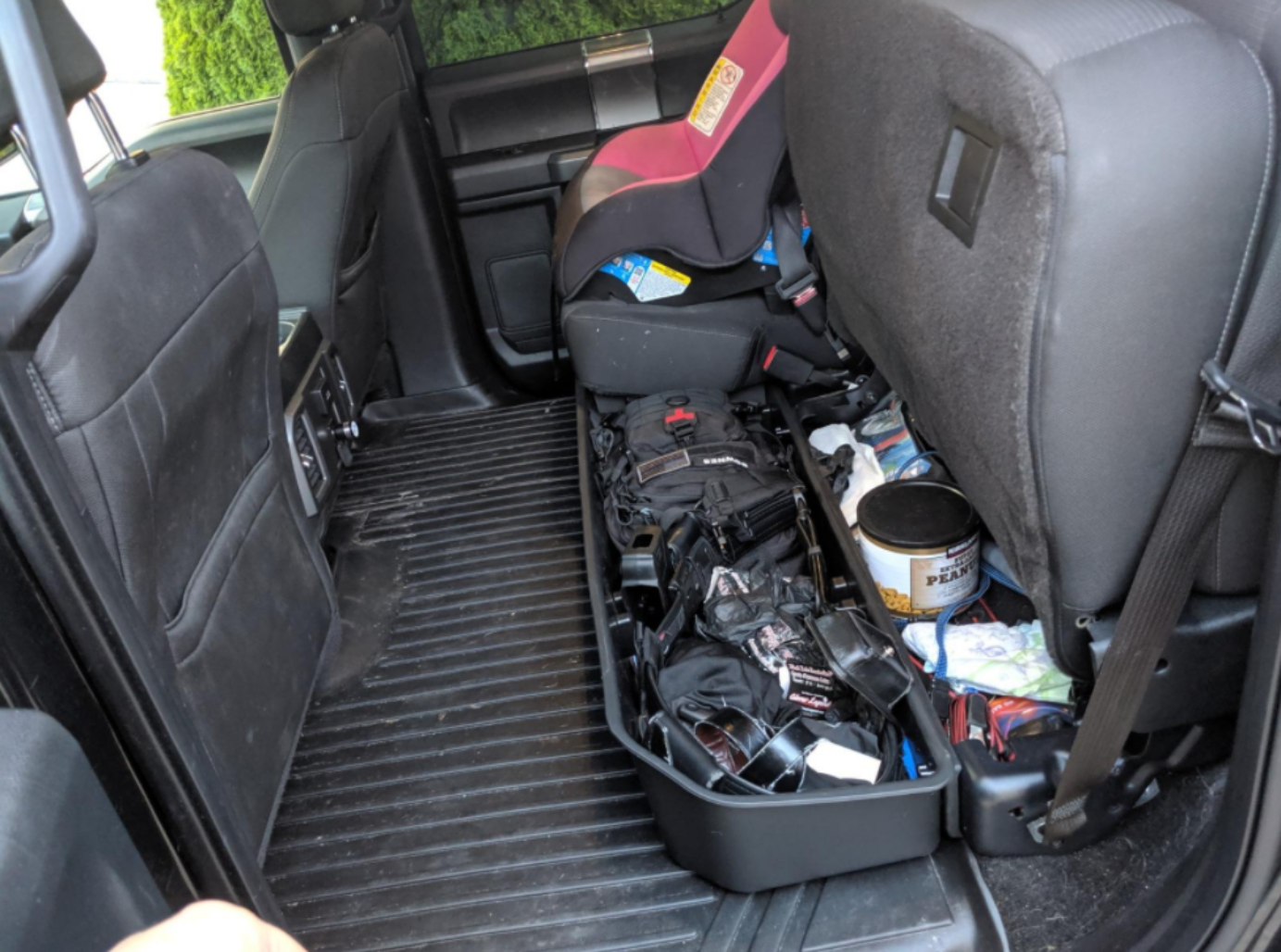 OEDRO Upgraded Under Seat Storage Box in car